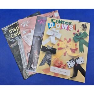 Vintage Annies Attic Crochet Booklets Mixed Lot of Four